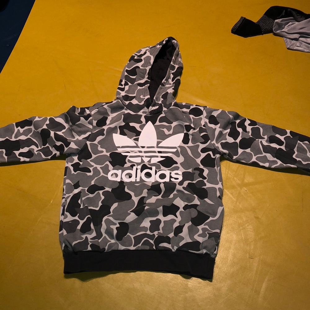 Boys Adidas camo  hoodie